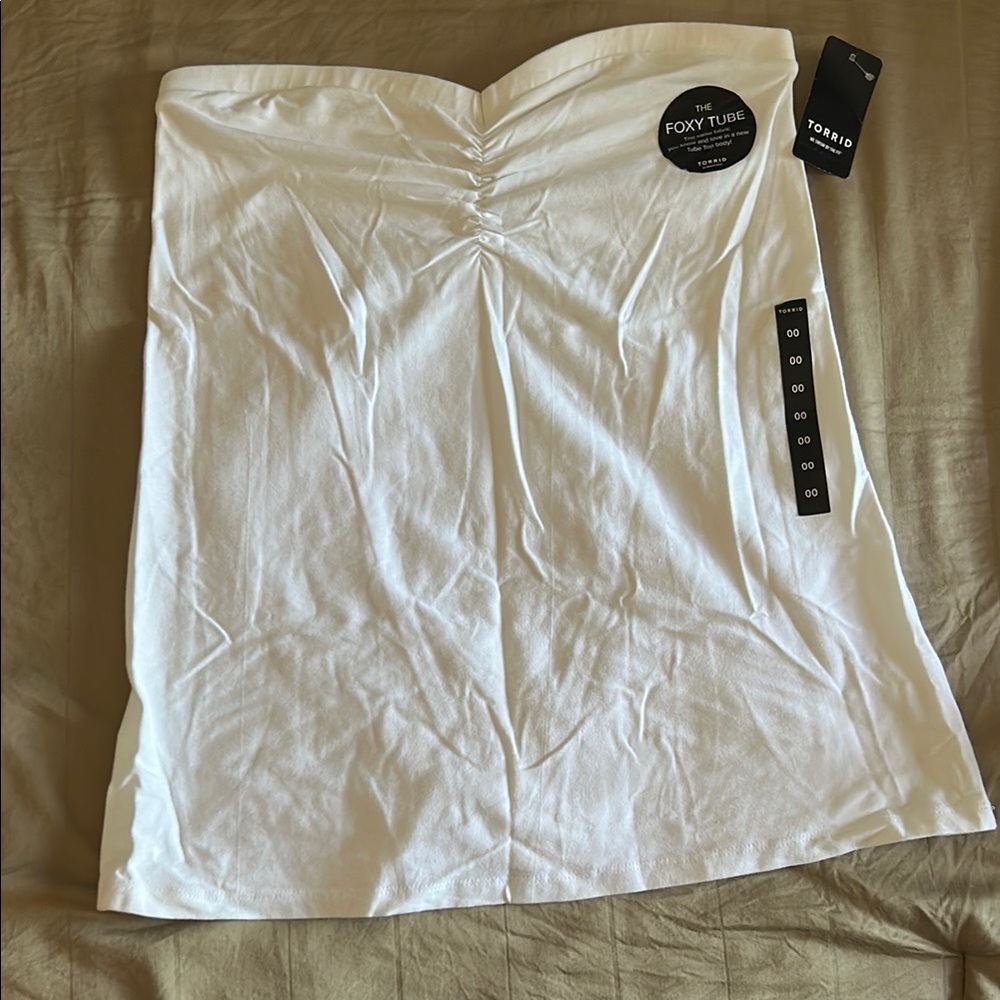 Torrid Classic White Tube Top